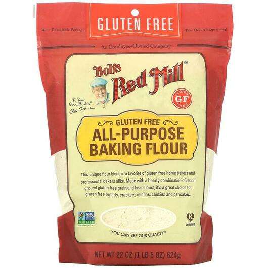 Основное фото товара Bob's Red Mill, Мука, All Purpose Baking Flour Gluten Free, 624 г