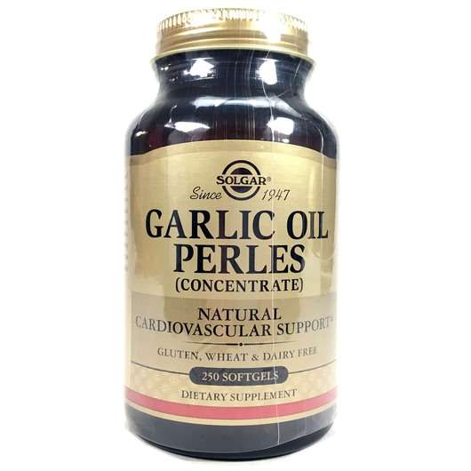 Основне фото товара Solgar, Garlic Oil Perles, Часникова олія, 250 капсул