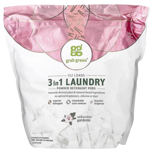 Основне фото товара 3 In 1 Laundry Detergent Pods Gardenia 132 Loads Основне фото товара 3 In 1 Laundry Detergent Pods Gardenia 132 Loads, Пральний порошо