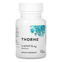 Thorne, 5-MTHF 15 мг, 5-MTHF 15 mg 30, 30 капсул