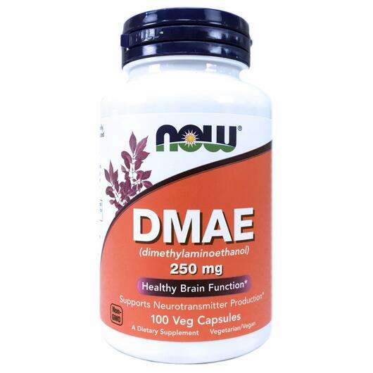 Основне фото товара Now, DMAE 250 mg, Діметіламіноетанол 250 мг, 100 капсул
