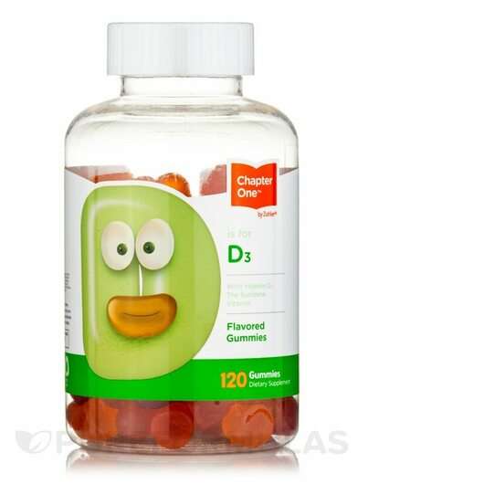 Основное фото товара Chapter One, Витамин D, Vitamin D3 Gummies, 120 таблеток
