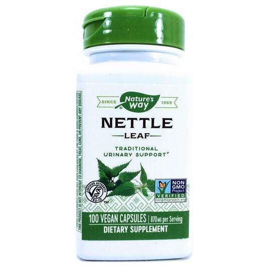 Основне фото товара Nature's Way, Nettle Leaf 435 mg, Кропива 435 мг, 100 капсул