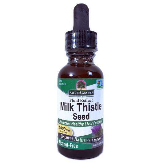 Основне фото товара Nature's Answer, Milk Thistle Seed Alcohol-Free 2000 mg, Розто...