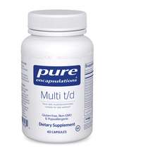 Pure Encapsulations, Мультивитамины, Multi t/d, 60 капсул