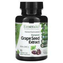 Emerald, Виноградные косточки, European Grape Seed Extract, 90...
