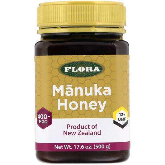 Основне фото товара Flora, Manuka Honey, Манука МГО 400+, 500 г
