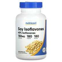 Nutricost, Соевые изофлавоны, Soy Isoflavones 150 mg, 180 капсул