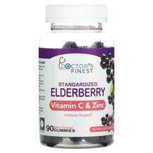 Doctor's Finest, Standardized Elderberry Vitamin C & Zinc ...
