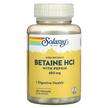 Фото товару Solaray, High Potency Betaine HCL with Pepsin 650 mg, Бетаїн Г...