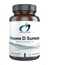 Designs for Health, Витамины D3 + K2, Vitamin D Supreme with V...