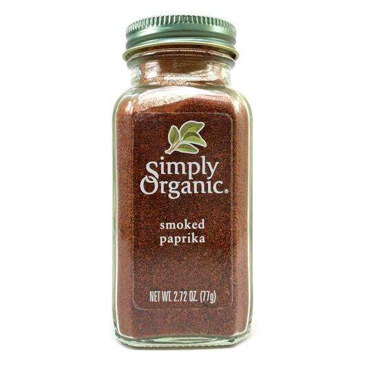 Основне фото товара Simply Organic, Organic Smoked Paprika, Спеції, 77 г