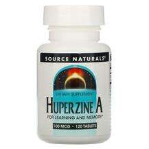 Source Naturals, Huperzine A 100 mcg, Гіперзин А, 120 таблеток