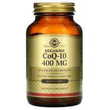 Solgar, Коэнзим Q-10 400 мг, Megasorb CoQ-10 400 mg, 60 капсул