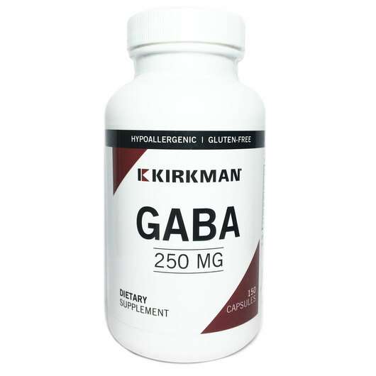 Основне фото товара Kirkman, GABA 250 mg, ГАМК 250 мг, 150 капсул