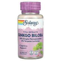 Solaray, Vital Extracts Ginkgo Biloba, 60 VegCaps