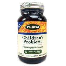 Flora, Пробиотики для детей, Children's Probiotic, 60 капсул