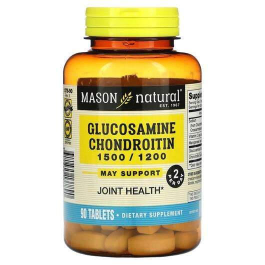 Основное фото товара Mason, Глюкозамин Хондроитин, Glucosamine Chondroitin, 90 табл...