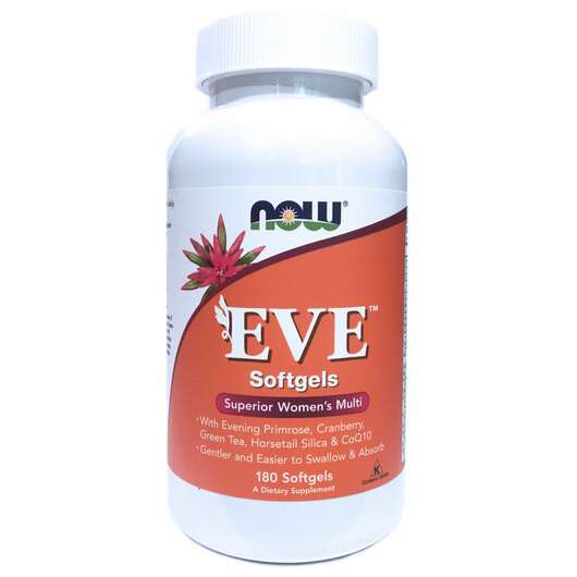 Основне фото товара Now, EVE Softgels, EVE вітаміни для жінок, 180 капсул