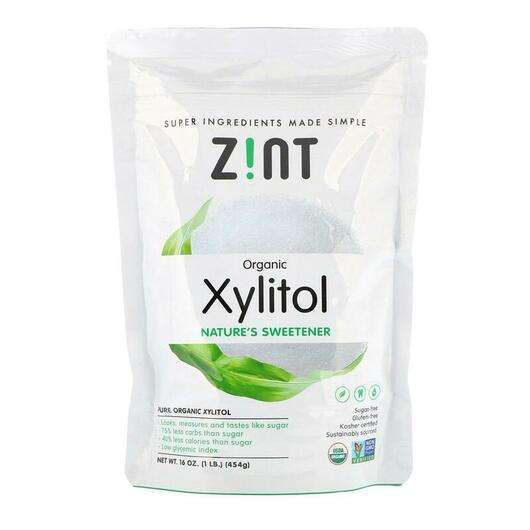 Основное фото товара Zint, Подсластитель, Organic Xylitol Nature's Sweetener, 454 г
