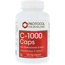 Protocol for Life Balance, Витамин C, C-1000 Caps with Bioflav...