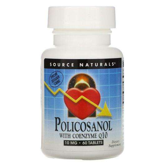 Основное фото товара Source Naturals, Поликозанол, Policosanol with Coenzyme Q10 10...