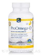 Nordic Naturals, ProOmega-D 1000 mg Lemon, Омега 3, 120 капсул