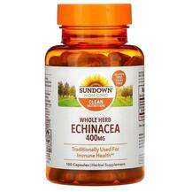 Sundown Naturals, Echinacea 400 mg 100, Ехінацея, 100 капсул