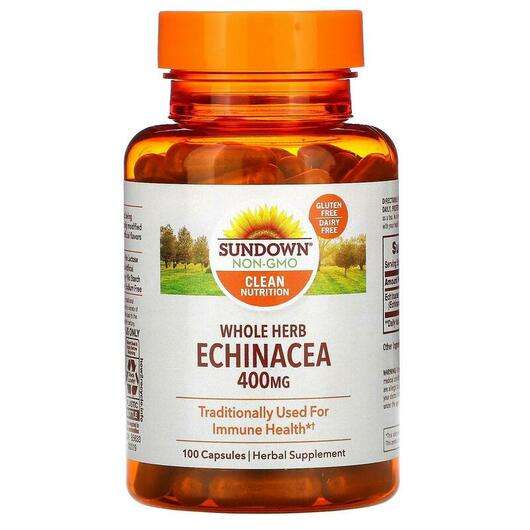 Основне фото товара Sundown Naturals, Echinacea 400 mg 100, Ехінацея, 100 капсул