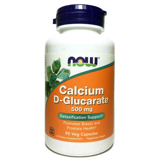 Основне фото товара Now, Calcium D-Glucarate 500 mg, Кальцій D-Глюкарат, 90 капсул