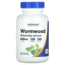 Nutricost, Wormwood 450 mg, Полынь, 120 капсул