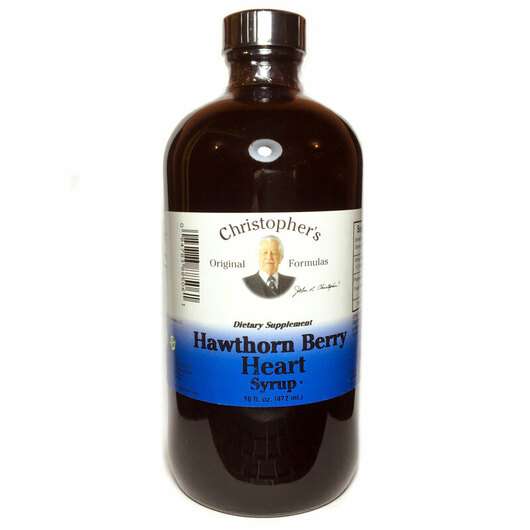 Основне фото товара Christopher's Original Formulas, Hawthorn Berry Heart Syrup, Г...