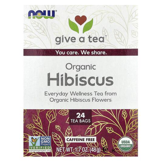 Основне фото товара Organic Real Tea Organically Hip Hibiscus Caffeine-Free 24 Tea Bags 1 Основне фото товара Organic Real Tea Organically Hip Hibiscus Caffeine-Free, Органічн