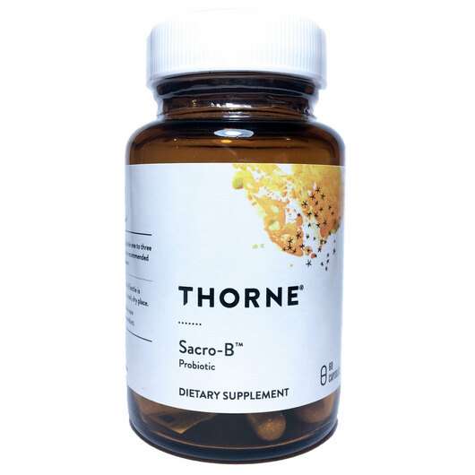 Основне фото товара Thorne, Sacro-B, Сахароміцети буларді, 60 капсул