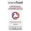 Фото товару CodeAge, Liposomal Vitamin D3+K2 Orange, Вітамін D3 Ліпосомаль...