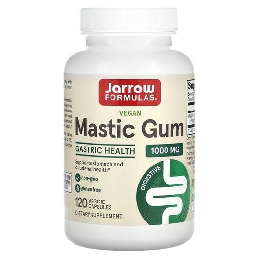 Основне фото товара Jarrow Formulas, Mastic Gum 500 mg, Мастикова смола, 120 капсул