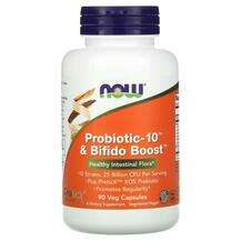 Now, Probiotic-10 & Bifido Boost, Пробиотики, 90 капсул