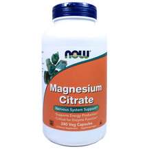 Now, Magnesium Citrate, Цитрат магнію, 240 капсул