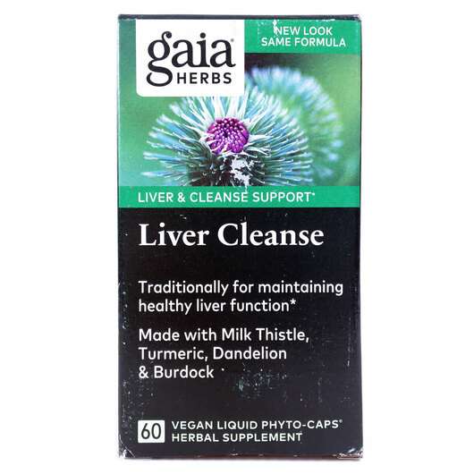 Основне фото товара Gaia Herbs, Liver Cleanse, Очищення печінки, 60 капсул