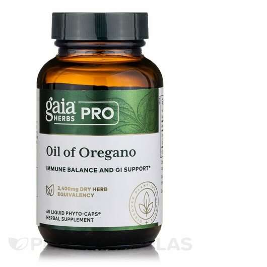Основное фото товара Gaia Herbs, Масло орегано, Oil of Oregano, 60 Liquid капсул