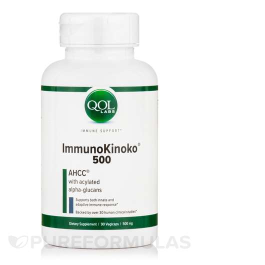 Основне фото товара Quality of Life, ImmunoKinoko 500 mg, Іммуно Кіноко, 90 капсул