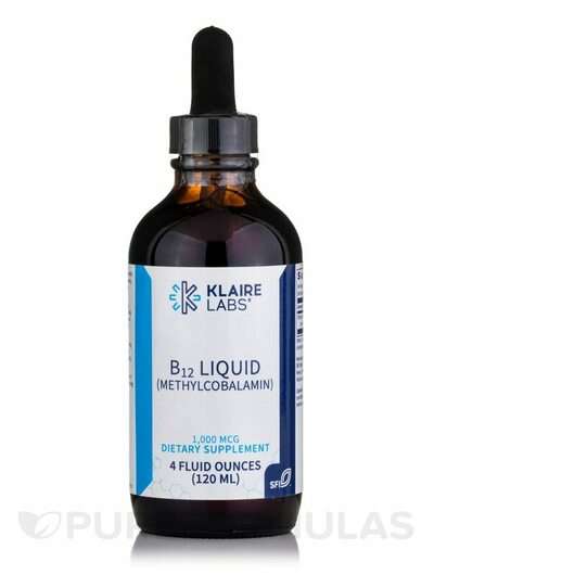 Основное фото товара Klaire Labs SFI, Метилкобаламин B12, Liquid Vitamin B12 1 mg M...