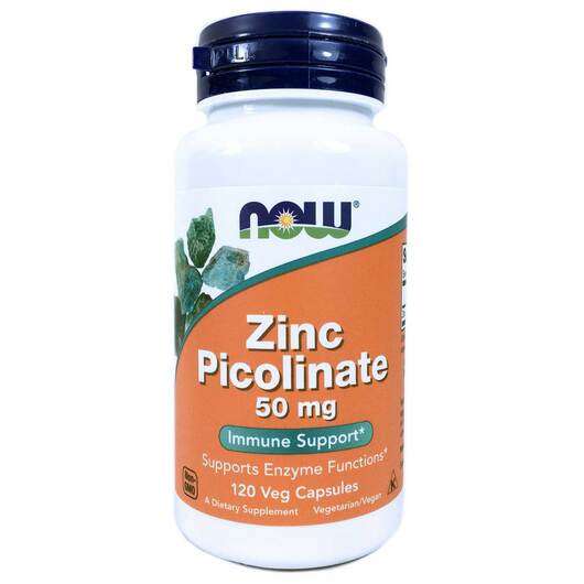 Основне фото товара Now, Zinc Picolinate 50 mg, Піколінат Цинку 50 мг, 120 капсул