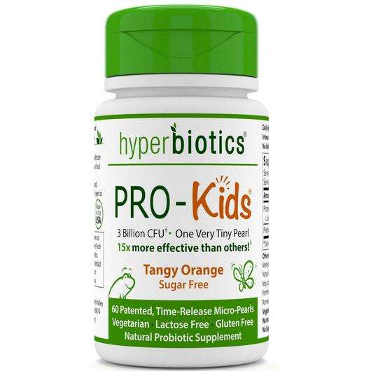 Основное фото товара Hyperbiotics, Пробиотики для детей, PRO-Kids Sugar Free Tangy ...