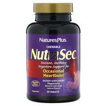 Natures Plus, Chewable NutraSec Peppermint, 90 Tablets
