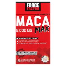 Мака Fundamentals Maca Max 500 mg Force Factor 120 капсул