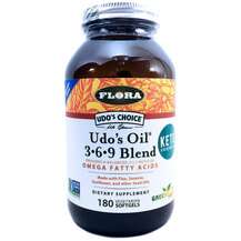 Flora, Udo's Oil 3-6-9 Blend, Удос Омега 3-6-9, 180 капсул