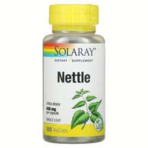 Solaray, Nettle 450 mg, Кропива 450 мг, 100 капсул