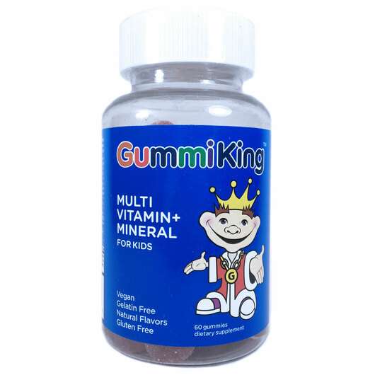 Основное фото товара GummiKing, Мультивитамины для детей, Multi Vitamin Mineral For...