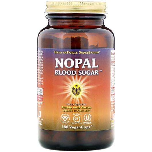 Основное фото товара HealthForce Superfoods, Нопал, Nopal Blood Sugar, 180 капсул